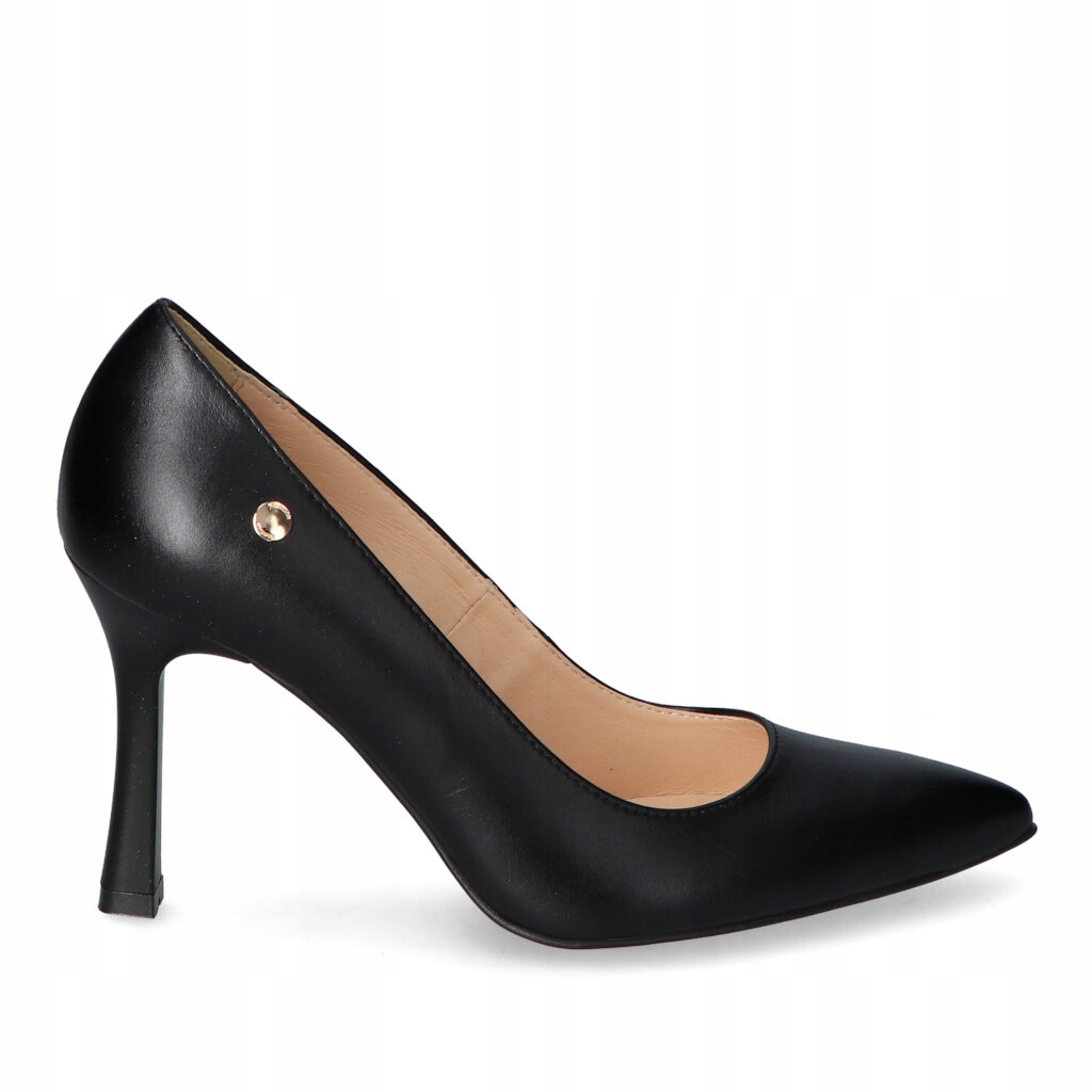 Czółenka Luca Cavialli 8766 Czarne lico 37 Zapięcie wsuwane