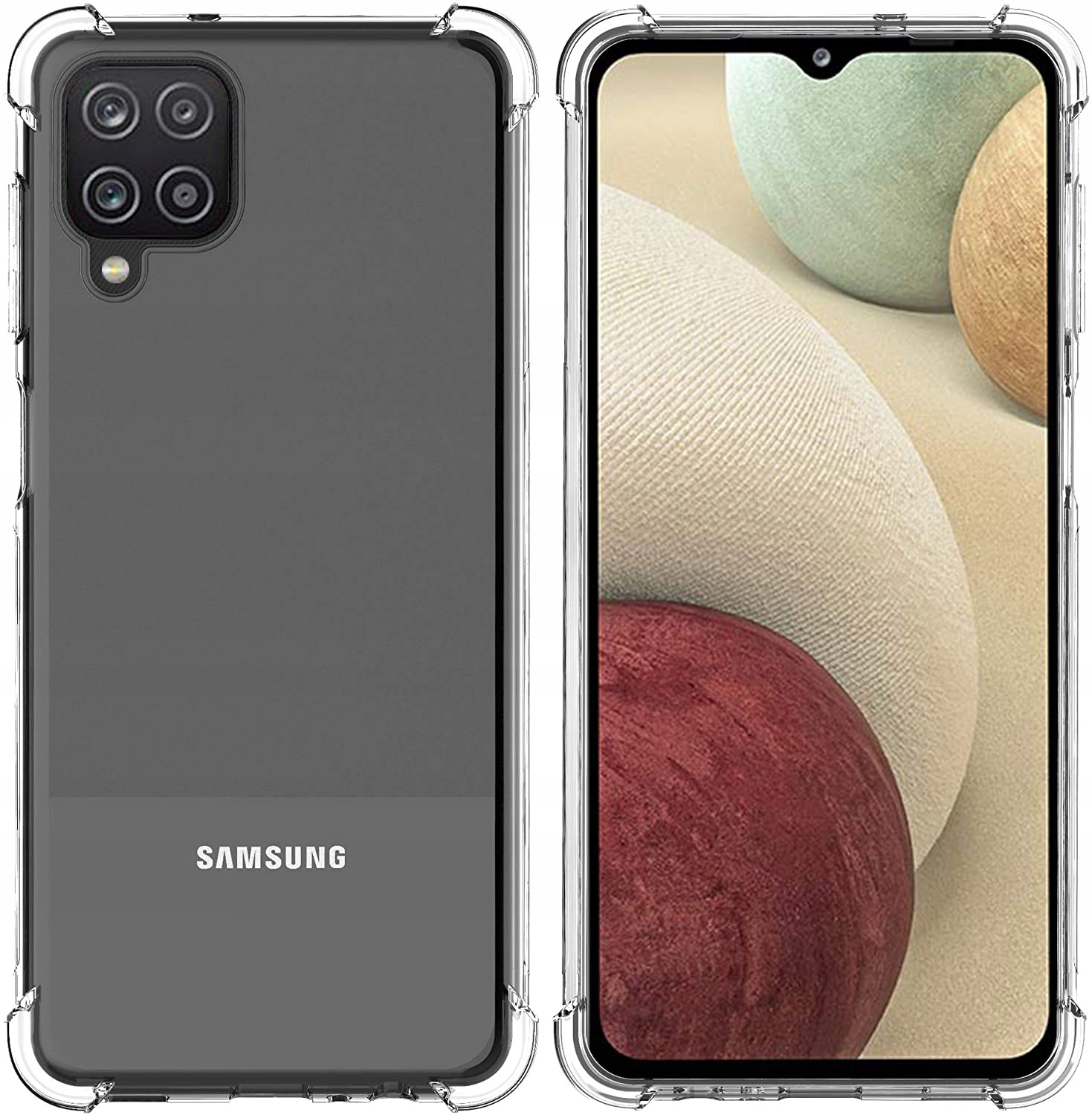 Etui do Samsung Galaxy A12 ANTI-SHOCK Case + Szkło Producent Kraina GSM