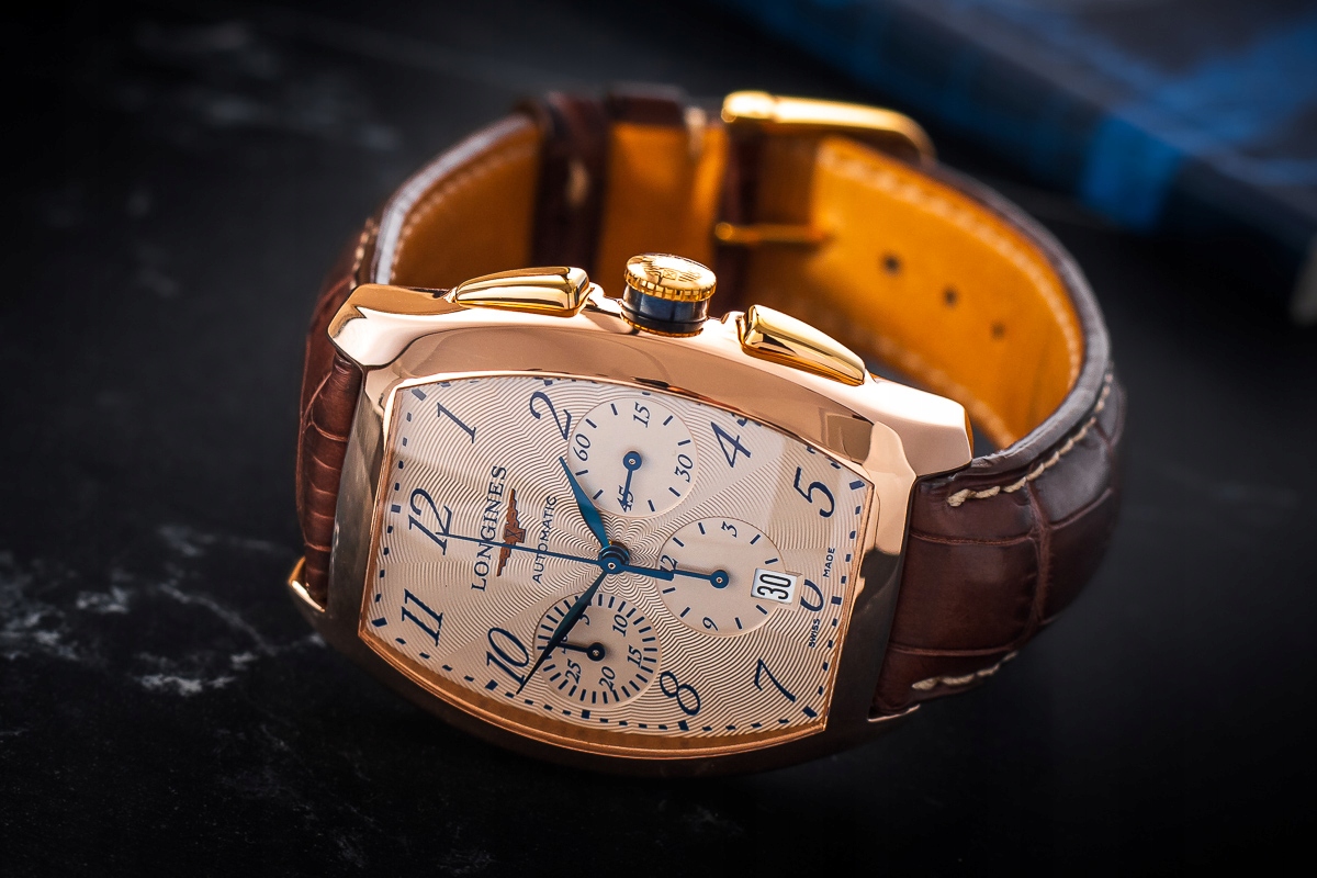 LONGINES EVIDENZA CHRONOGRAPH AUTOMATIC L2.643.8 18K GOLD WAGA 99G