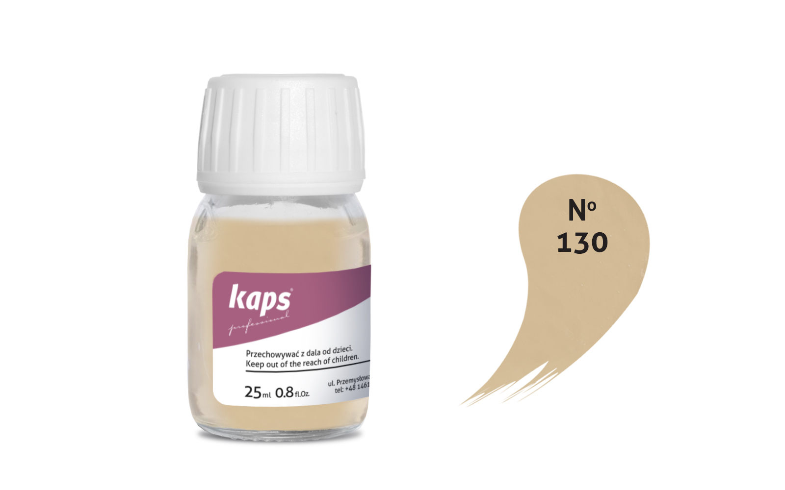 

Farba do skóry naturalnej i syntetycznej Kaps