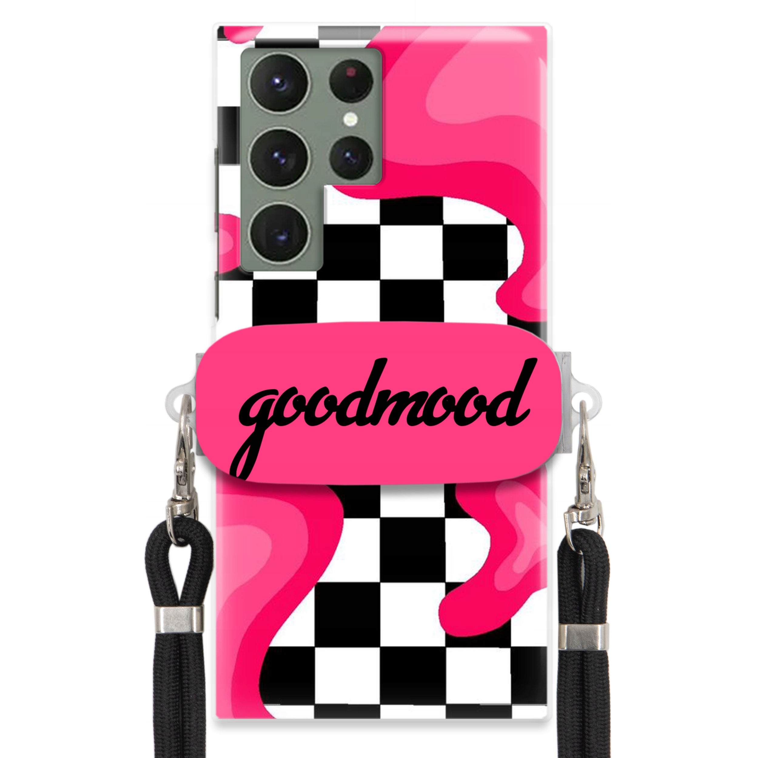 Pouzdro Pro Samsung S23 Ultra Sada Pouzder Držák Vodítka Černá For Teen Splash