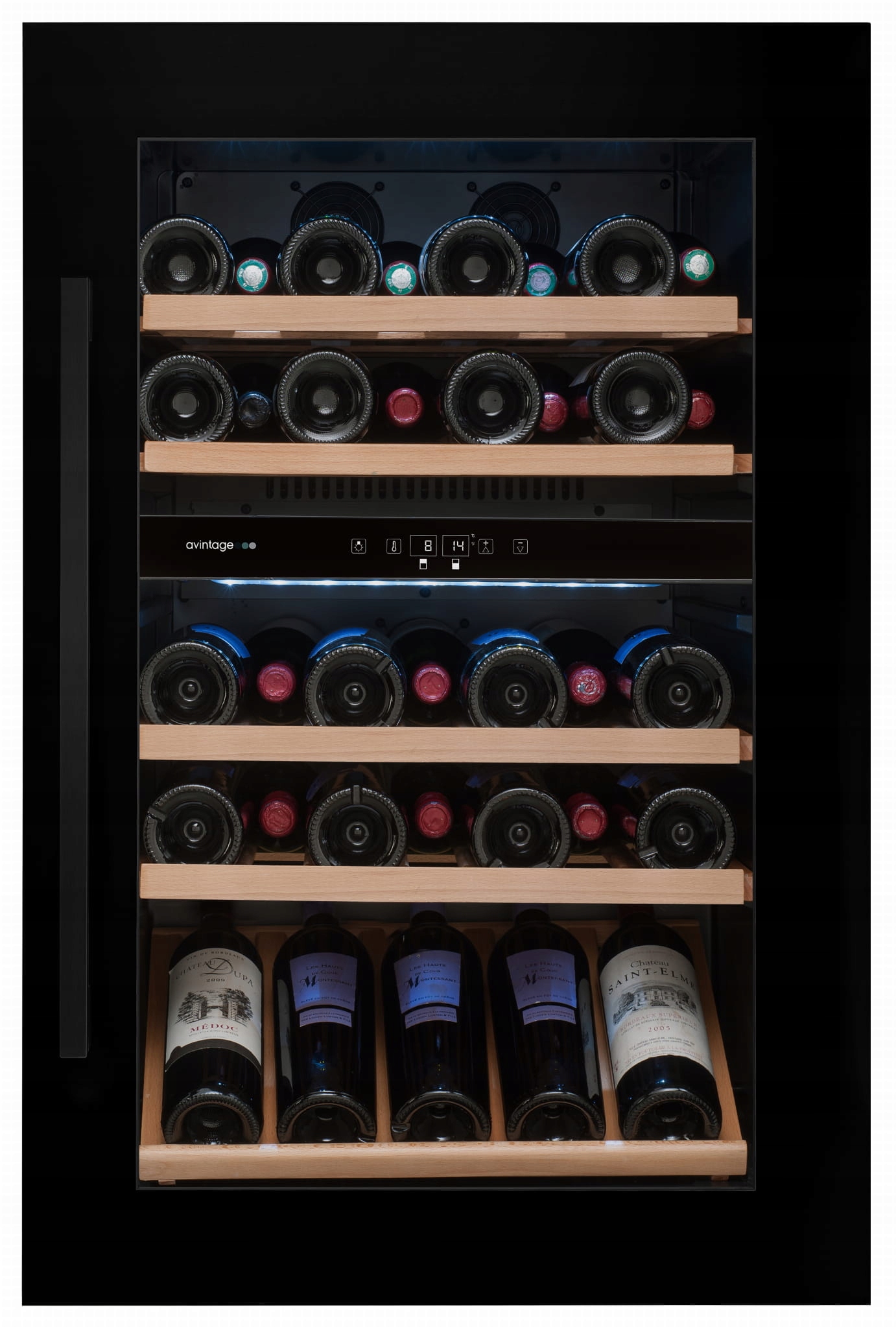 AVI48CDZA WINIARKA DWUSTREFOWA NA 52 BUTELKI