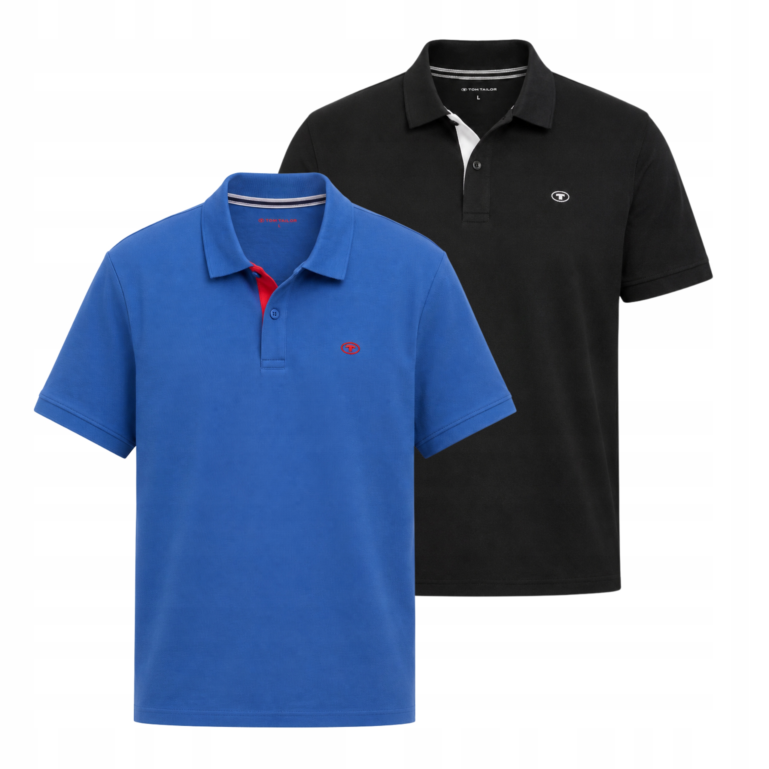 2 Pak Pánské Polokošile Tom Tailor Modrá/Černá Bavlněná 3XL