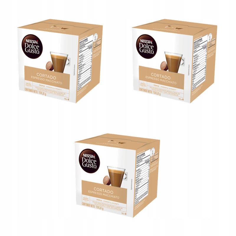 Nescafé Dolce Gusto Cortado Espresso Macchiato Káva v kapslích 101 g X3
