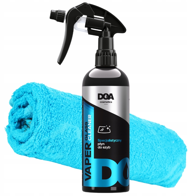 Doa Vaper glass cleaner 500ml zestaw z mikrofibrą