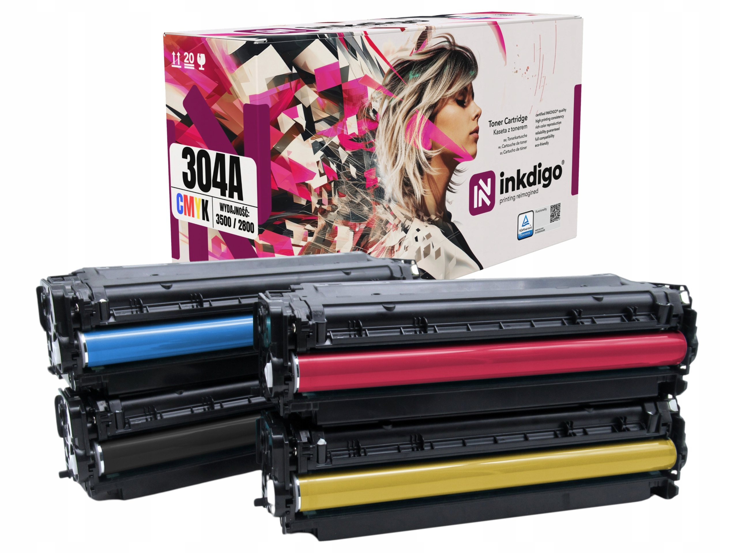 4x Toner do Hp Color LaserJet CM2320NF Mfp zestaw