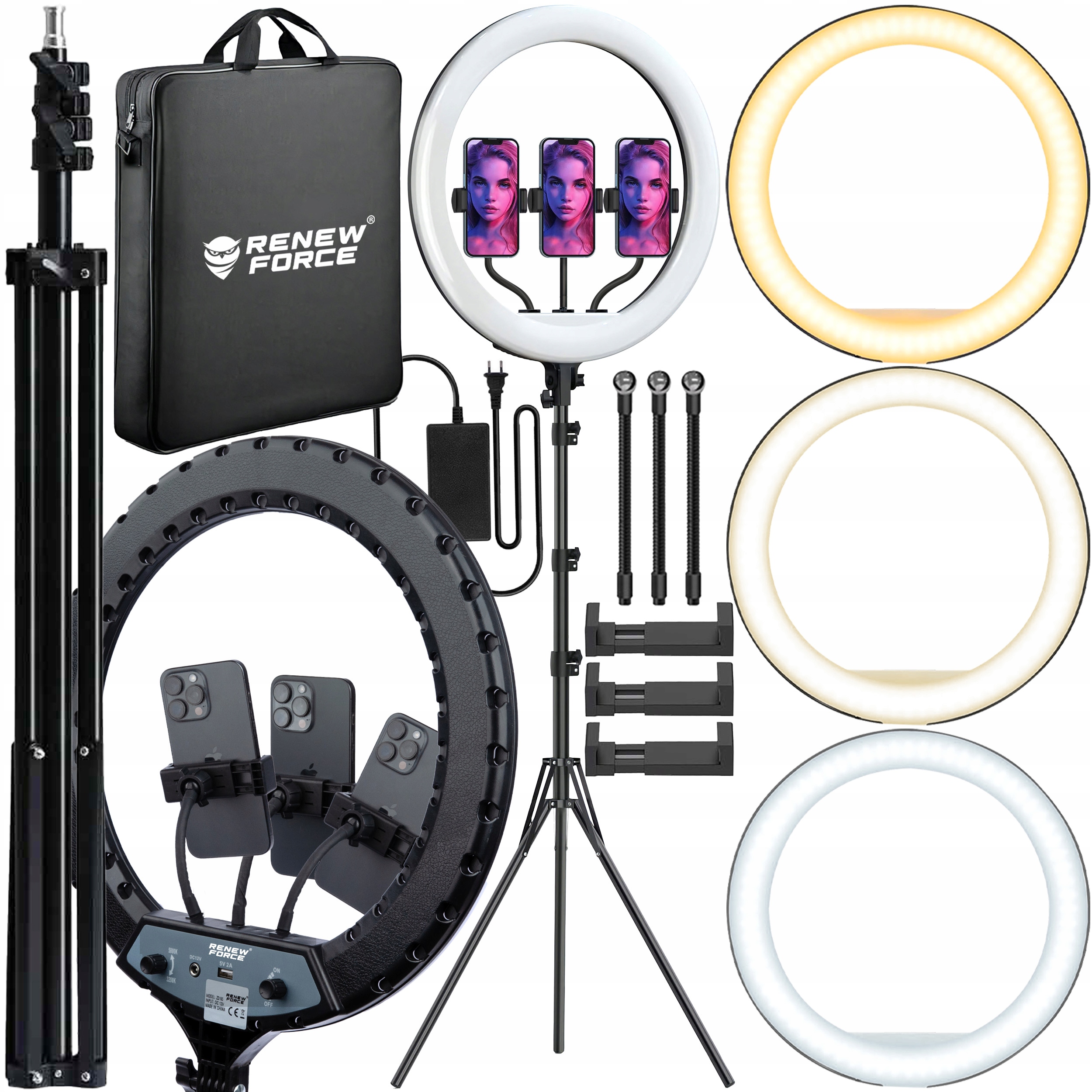 24W prstencová lampa pro Selfie Ring 540 lumenů Led 43 cm Make-up 210 cm