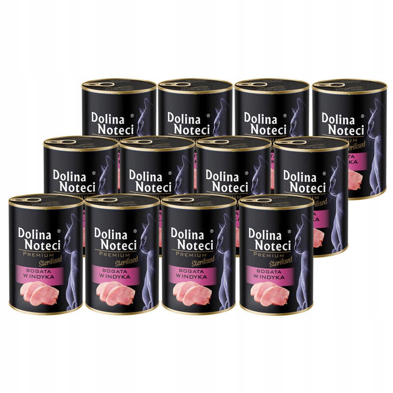 Krmivo pro kočky po sterilizaci krůtí Dolina Noteci Premium sada 12 x 400 g