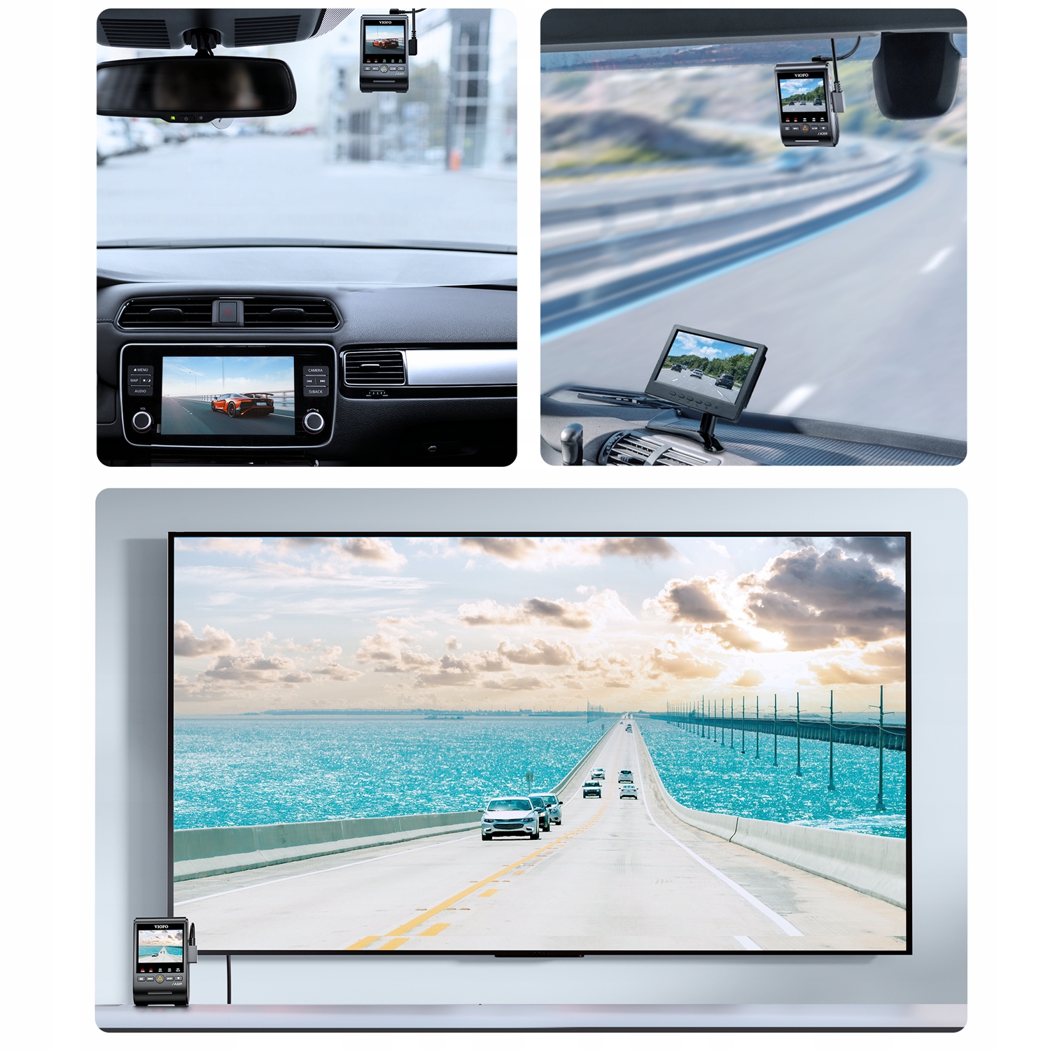 KAMERA SAMOCHODOWA 4K 60 KL/S VIOFO A329 1CH HDR GPS WIFI SONY STARVIS 2 Marka Viofo