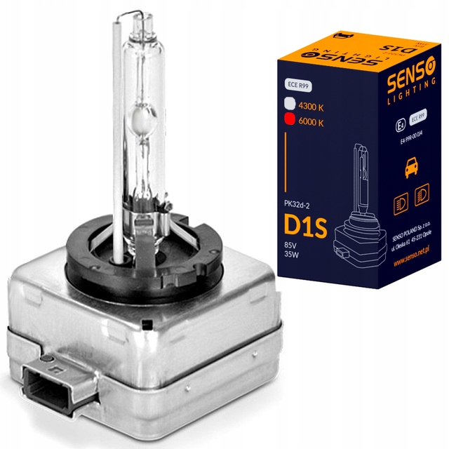 Żarnik Senso D1S 6000K Xenon Homologacja E4 Basic Zimna Biel