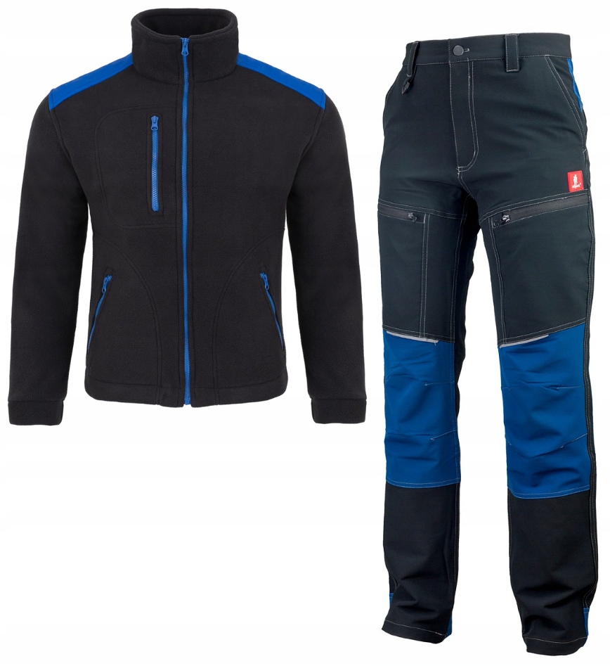 Pracovní oděv Elastické kalhoty Softshell stretch Komplet fleece Bozp 52