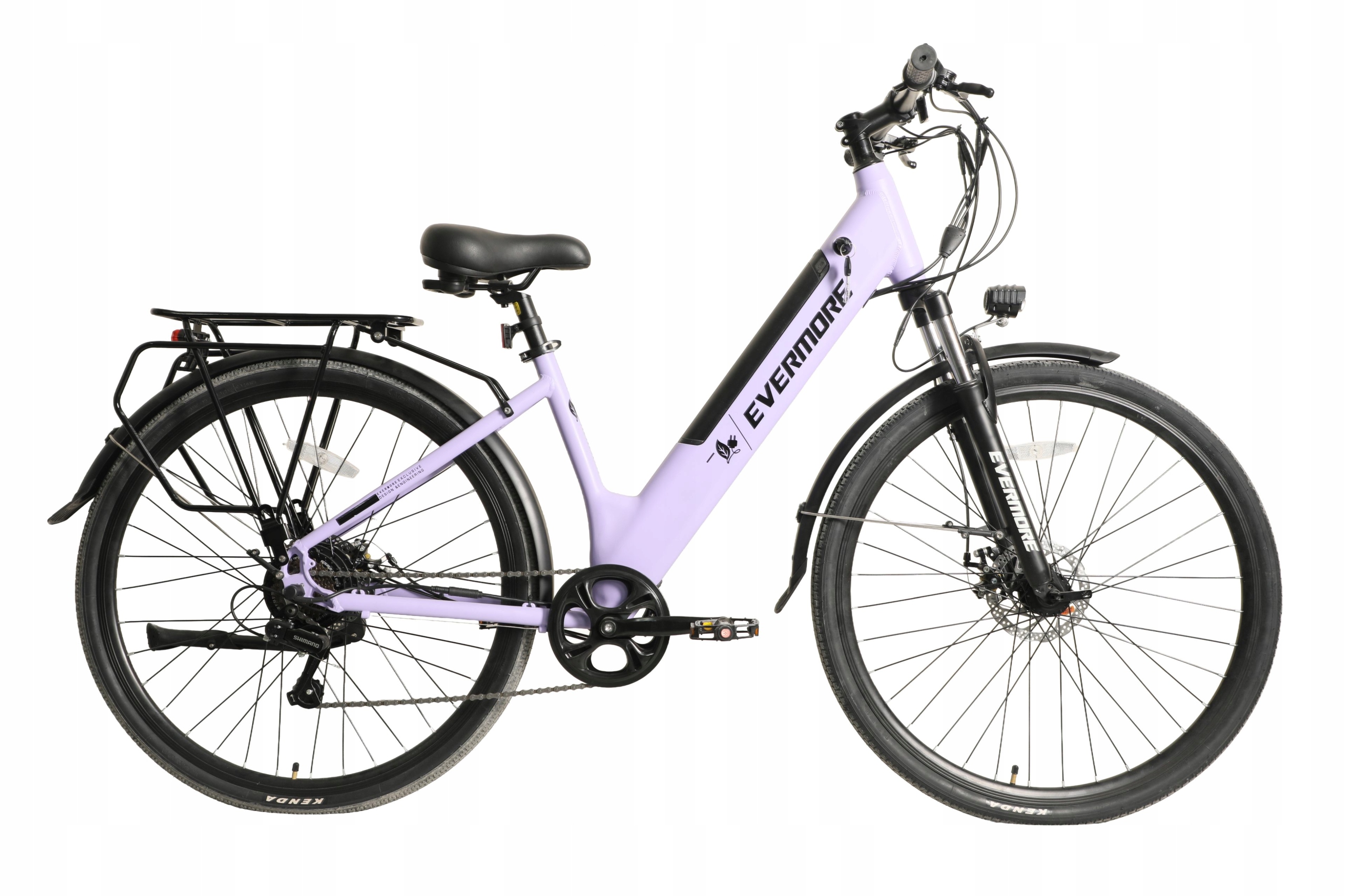 Evermore Rower elektryczny miejski 28'' 250W Polski Producent Fioletowy