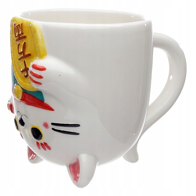 

Kubek Kot Maneki Neko 3D Odwrócony Kotek Szczęścia