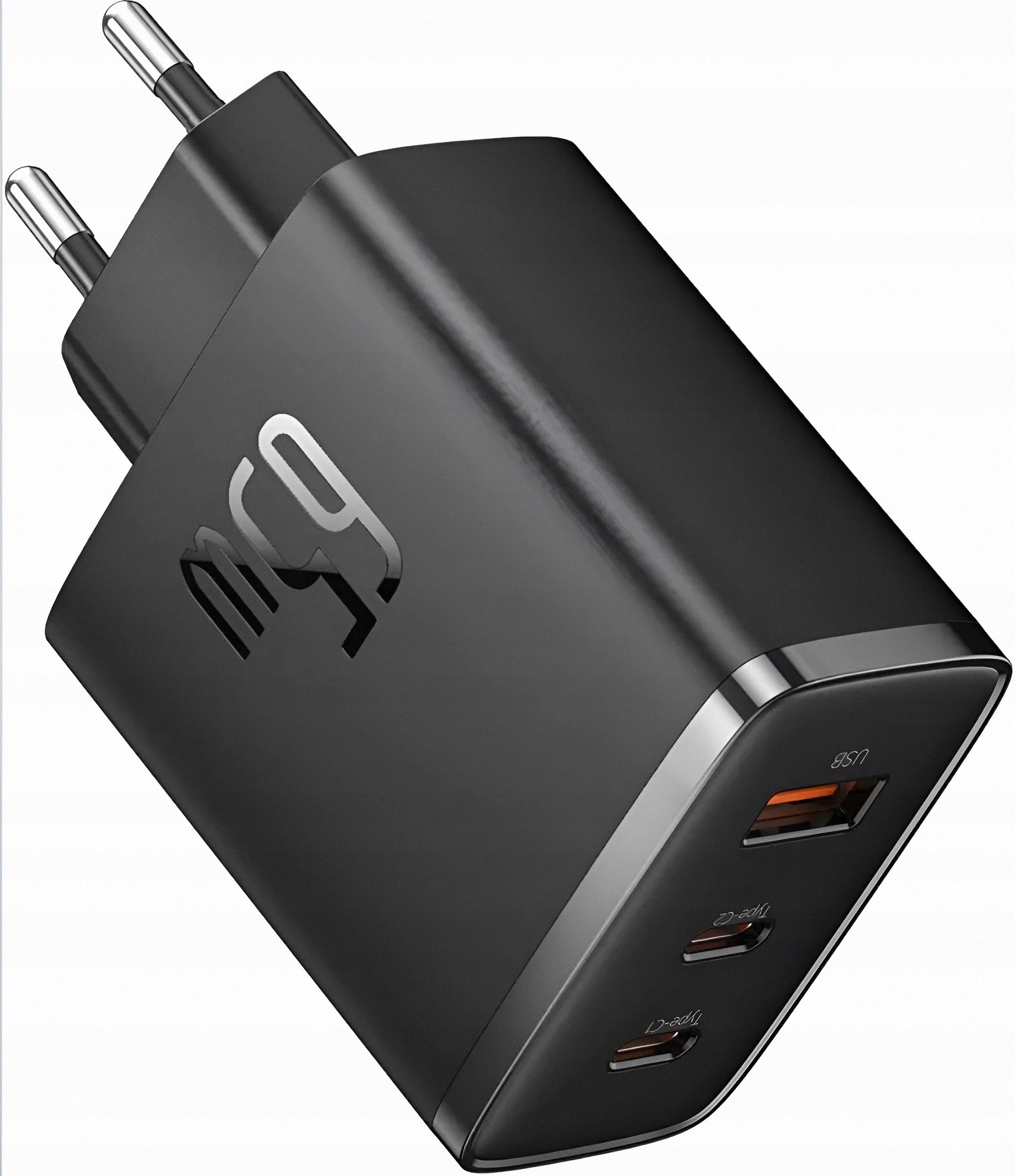 Szybka Ładowarka Sieciowa Zasilacz Baseus 2X Usb-c Usb 65W Kabel