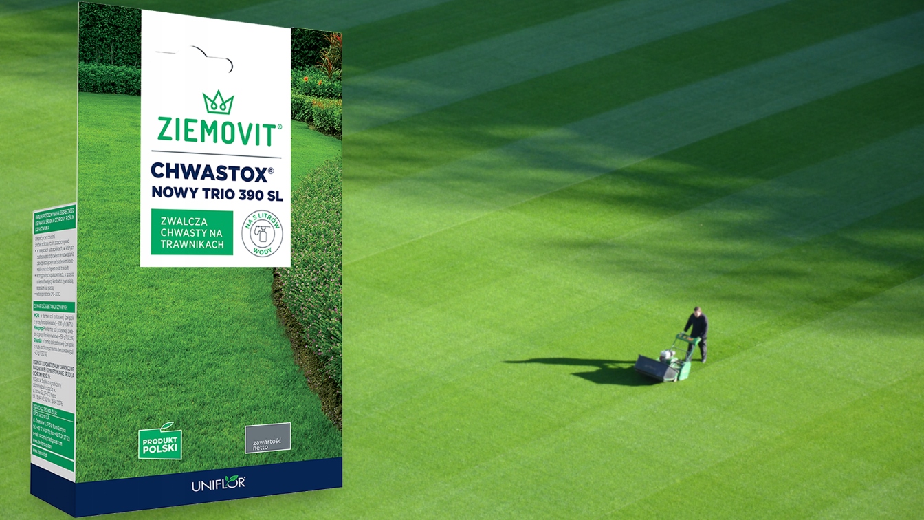 CHWASTOX NOWY TRIO 390 SL 100ML ŚRODEK NA CHWASTY W TRAWIE oprysk preparat Forma płyn