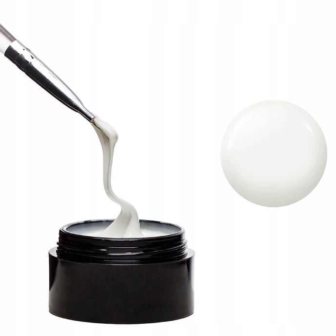 Didier Lab Stavební Gel na nehty Fiber Builder Gel 50 g Soft White Bílý