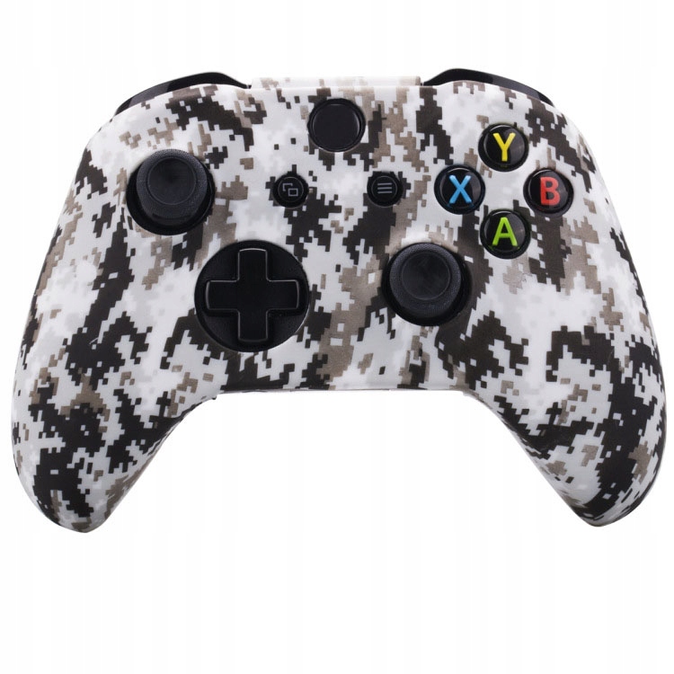IRIS Silikonowe etui na pad Xbox One wzór pixelowe moro Szare