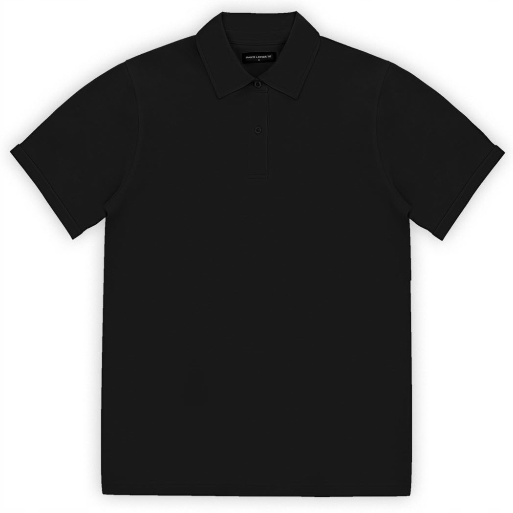 Bavlněné pánské polo tričko v černé barvě Pako Lorente vel M