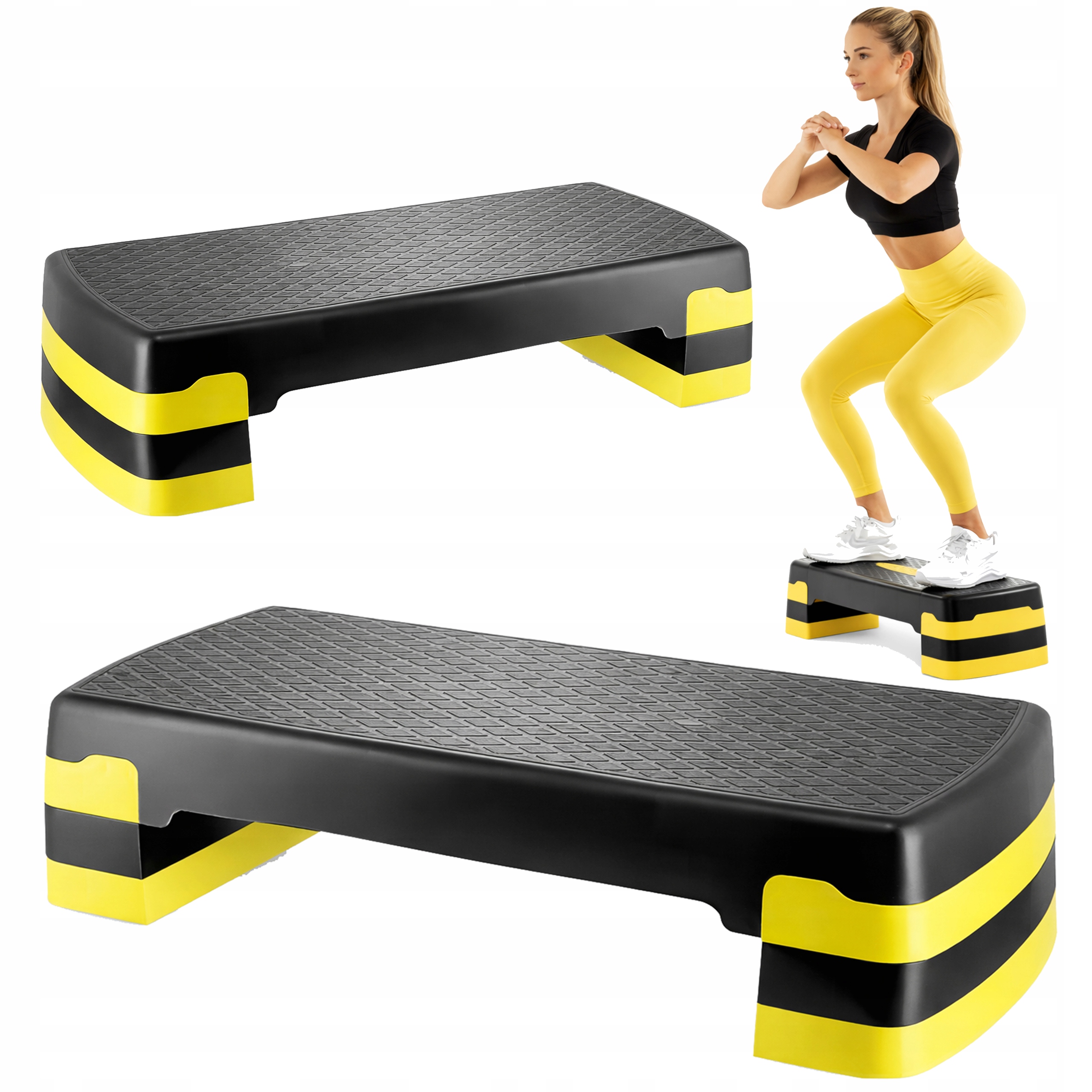 Stepper Schod pro cvičení aerobiku Fitness 2 stupně nastavitelný R2