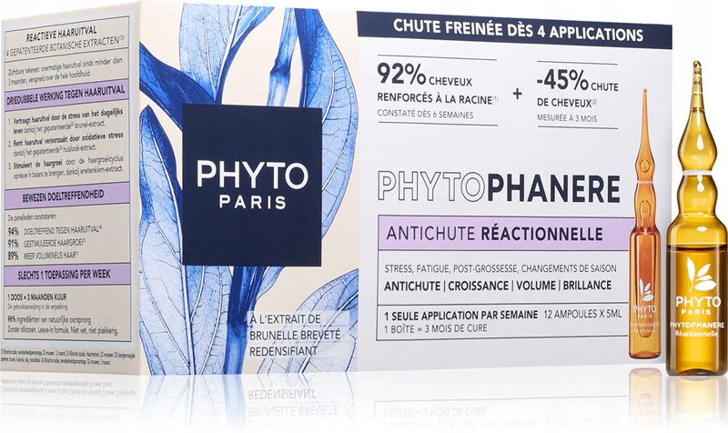 Phyto Phytophanere Kuracja przeciw reakcyjnemu wyp.wł x 12amp