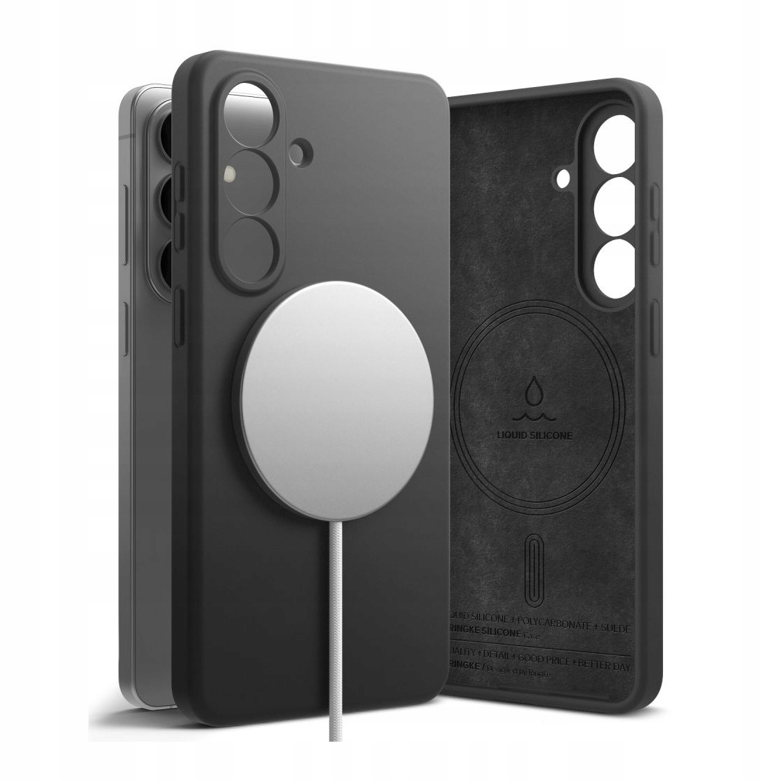 Etui do Samsung S26 Ringke Silicone Magnetic czarne