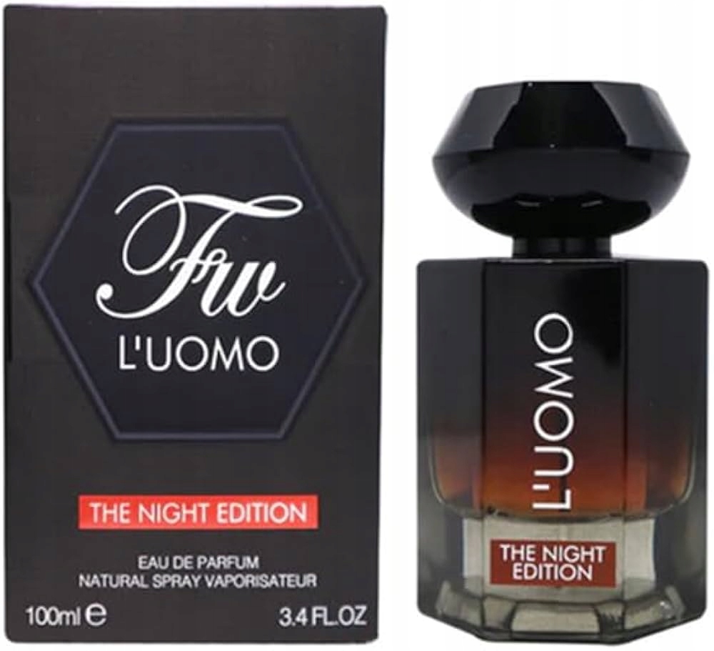 Oryginalne Perfumy Arabskie Fragrance World L'uomo The Night Edition 100ml