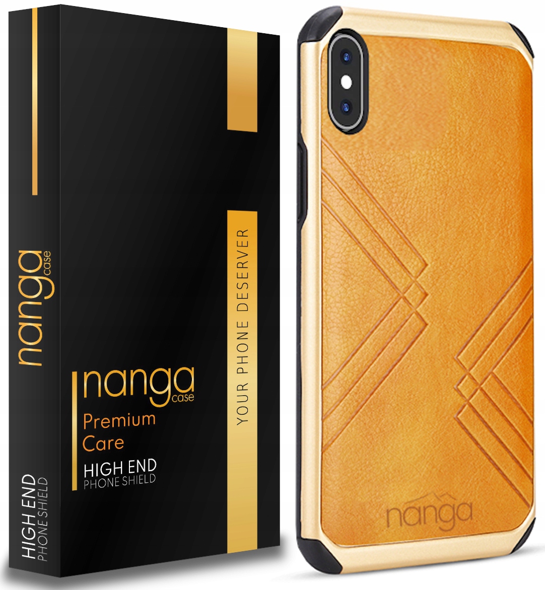 

Etui Ze Skóry Business Do Iphone X Xs Gold