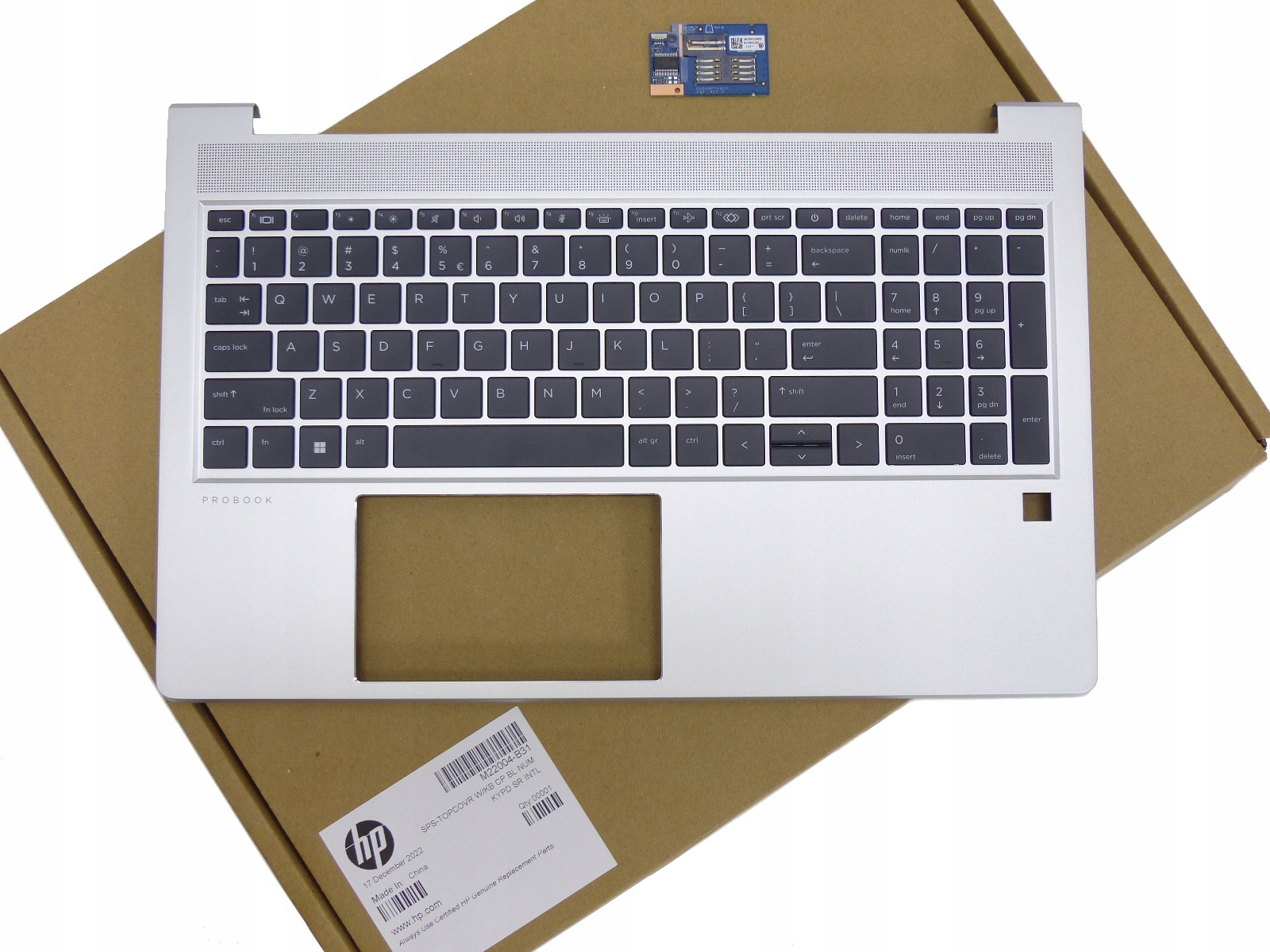 Hp ProBook 650 G8 Klawiatura Led Us Obudowa Palmrest czytnik kart Sc