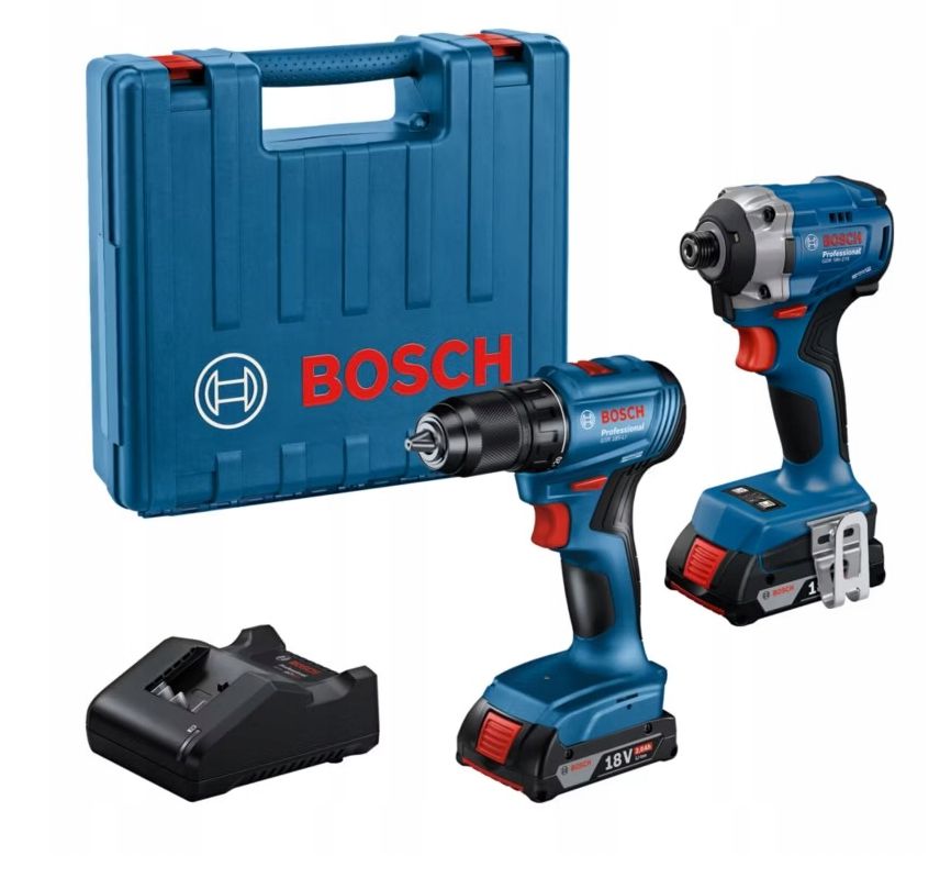 Bosch Zestaw narzędzi Aku Gdr 18V-215 Gsr 185-L 06019N2023