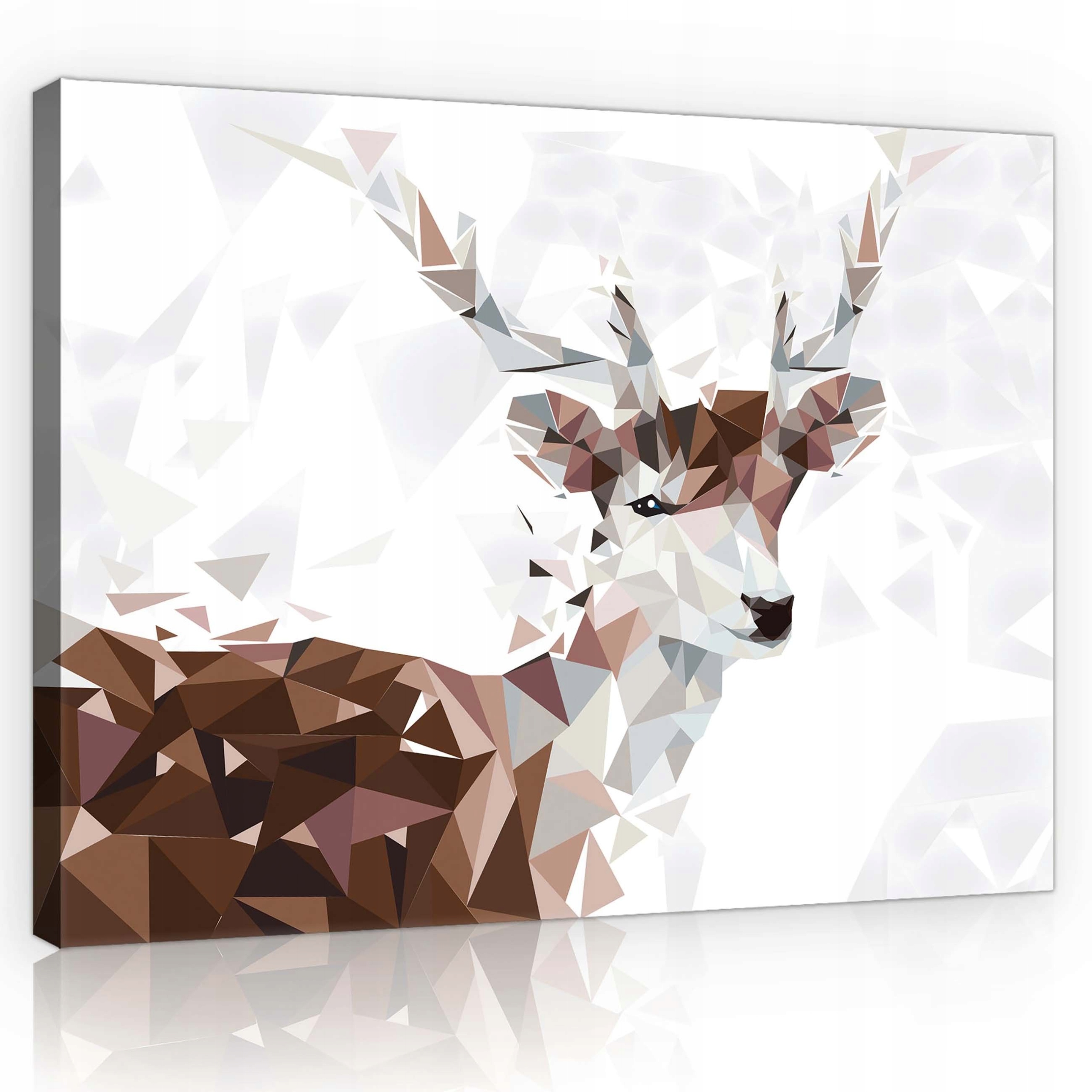 Obraz 80x60 Jelen geometrická abstrakce zvířata minimalismus moderní