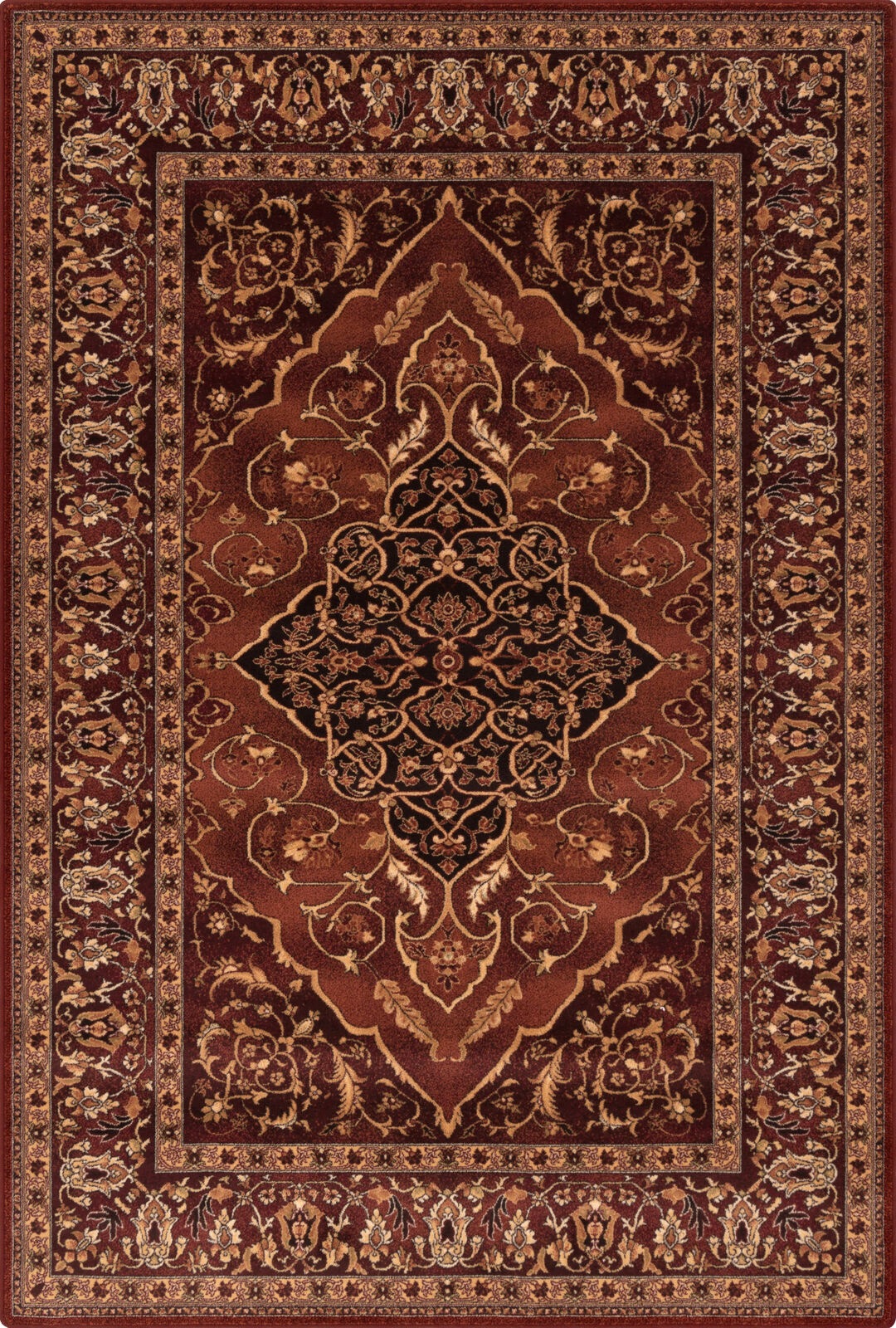 Dywan do salonu 100% wełna czerwony prostokątny 200x300cm Agnella