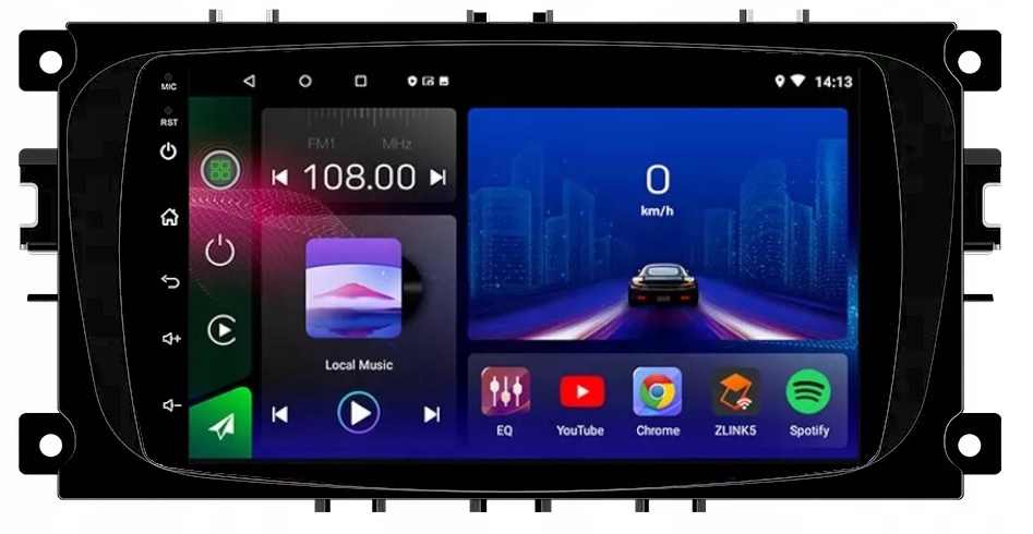 Rádio Navigácia Gps Android Carplay Ford Focus Mondeo Smax 2GB 64GB