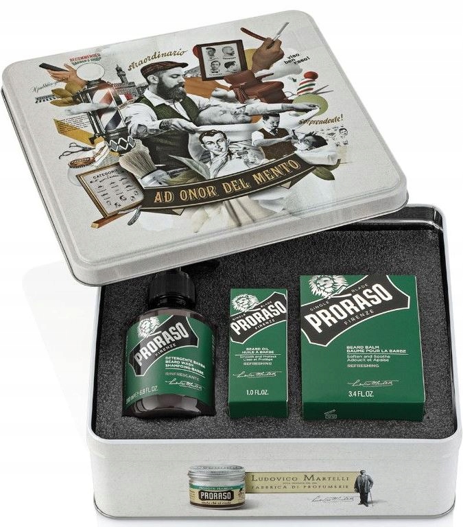 Proraso Box Beard Care Refreshing Sada pro péči o vousy pro muže