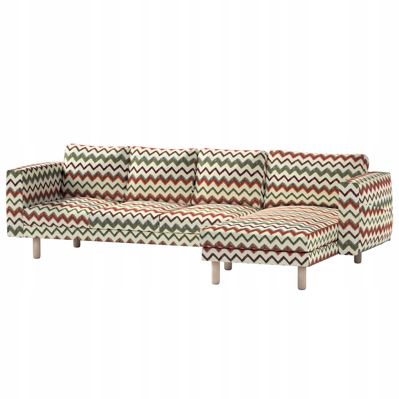 Potah na pohovku Norsborg pro 4 osoby s lenoškou Ikea zelený