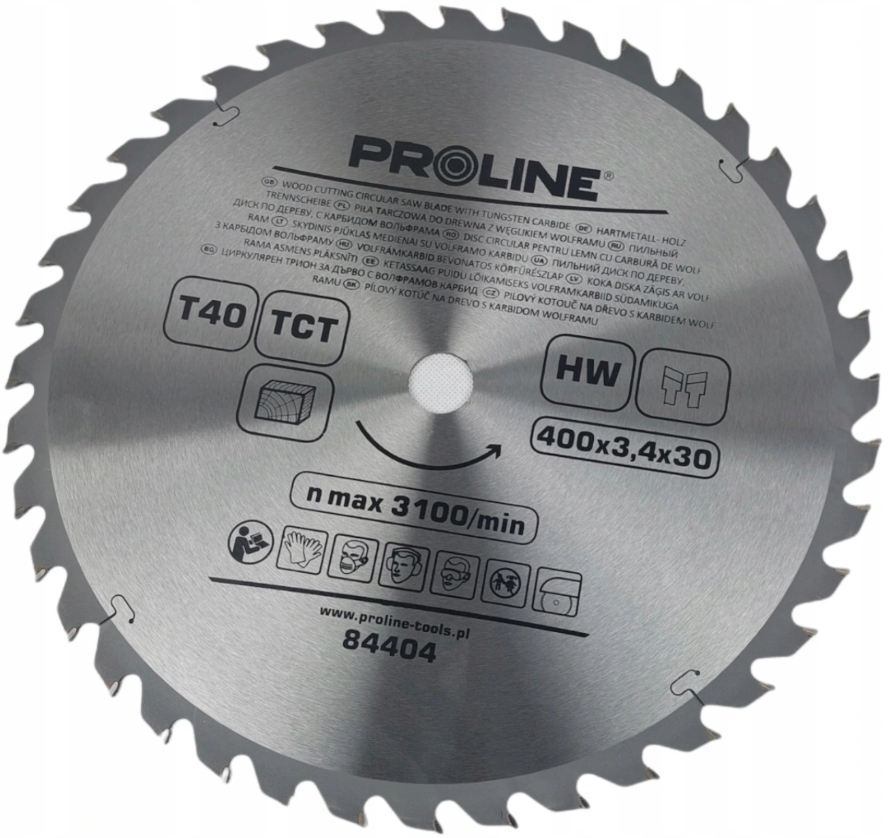 TARCZA PIŁA WIDIOWA TARCZOWA DO CIĘCIA DREWNA 400x30mm 40T WIDIA PROLINE