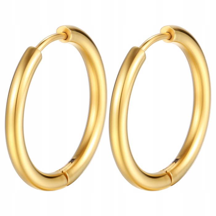 

Kolczyki Złote Kółka 14 mm Stal Chirurgiczna 316 L