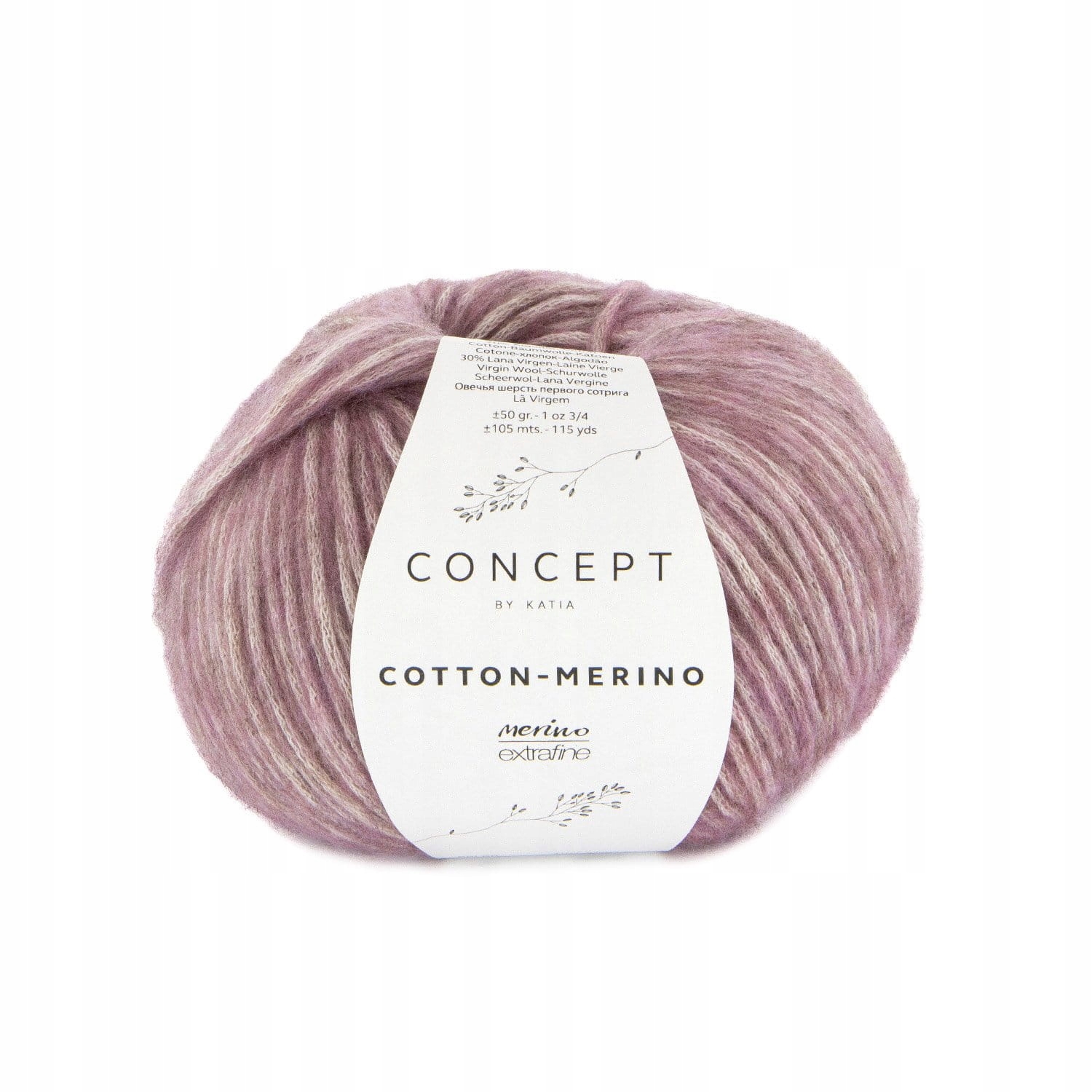 Cotton - Merino 143 - Pastelowy fiolet