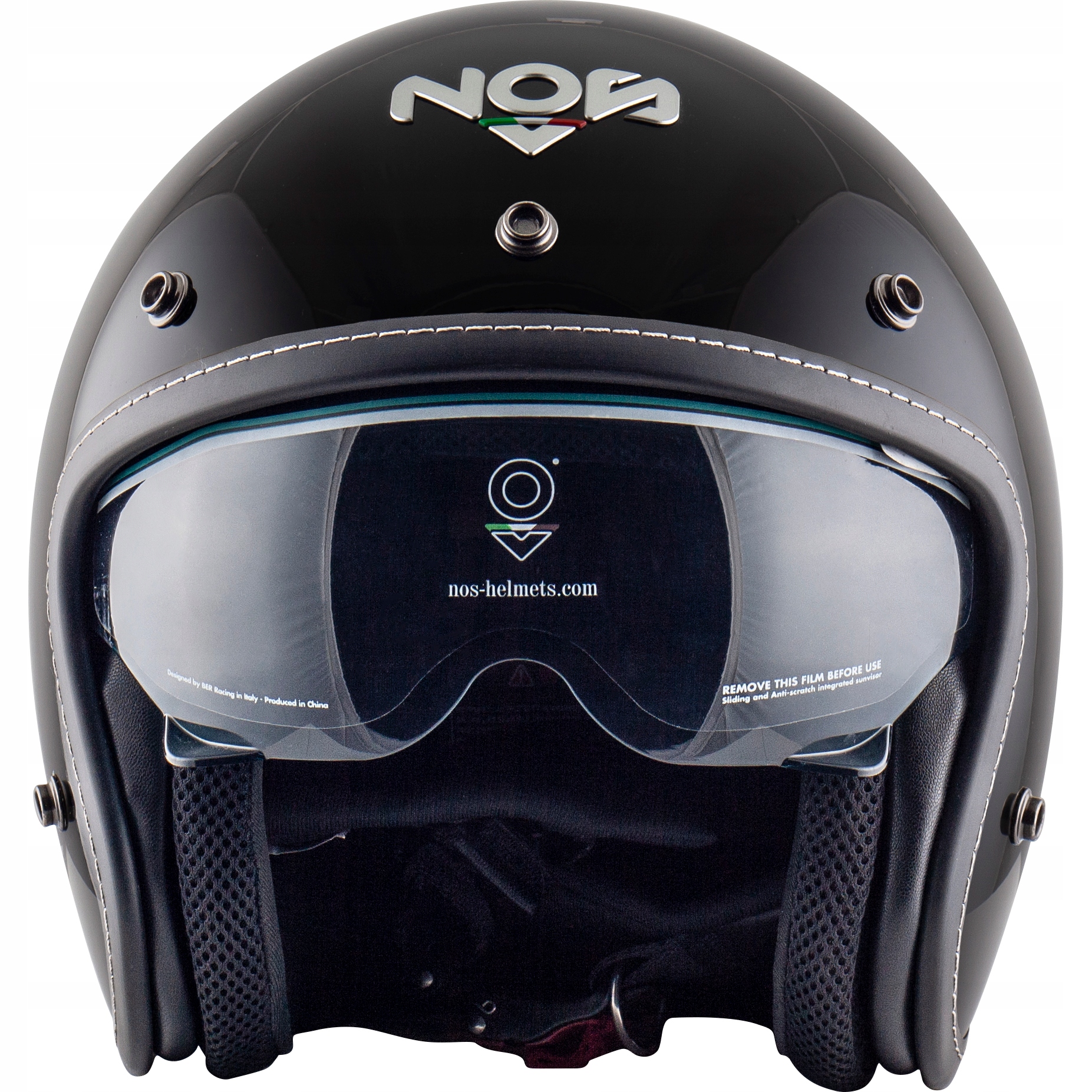 Kask Motocyklowy Otwarty Blenda NOS NS-1 Black XS Producent inny