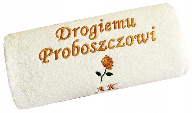 dla Księdza proboszcza podziękowanie pożegnanie jubileusz Ręcznik