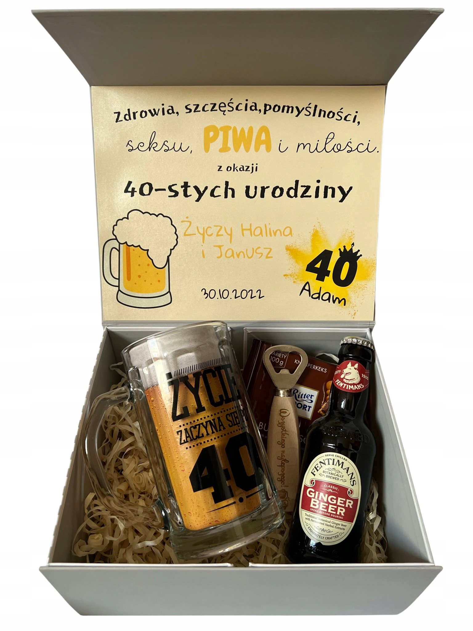 Krabička Box dárek k 30,40,50,60. narozeninám