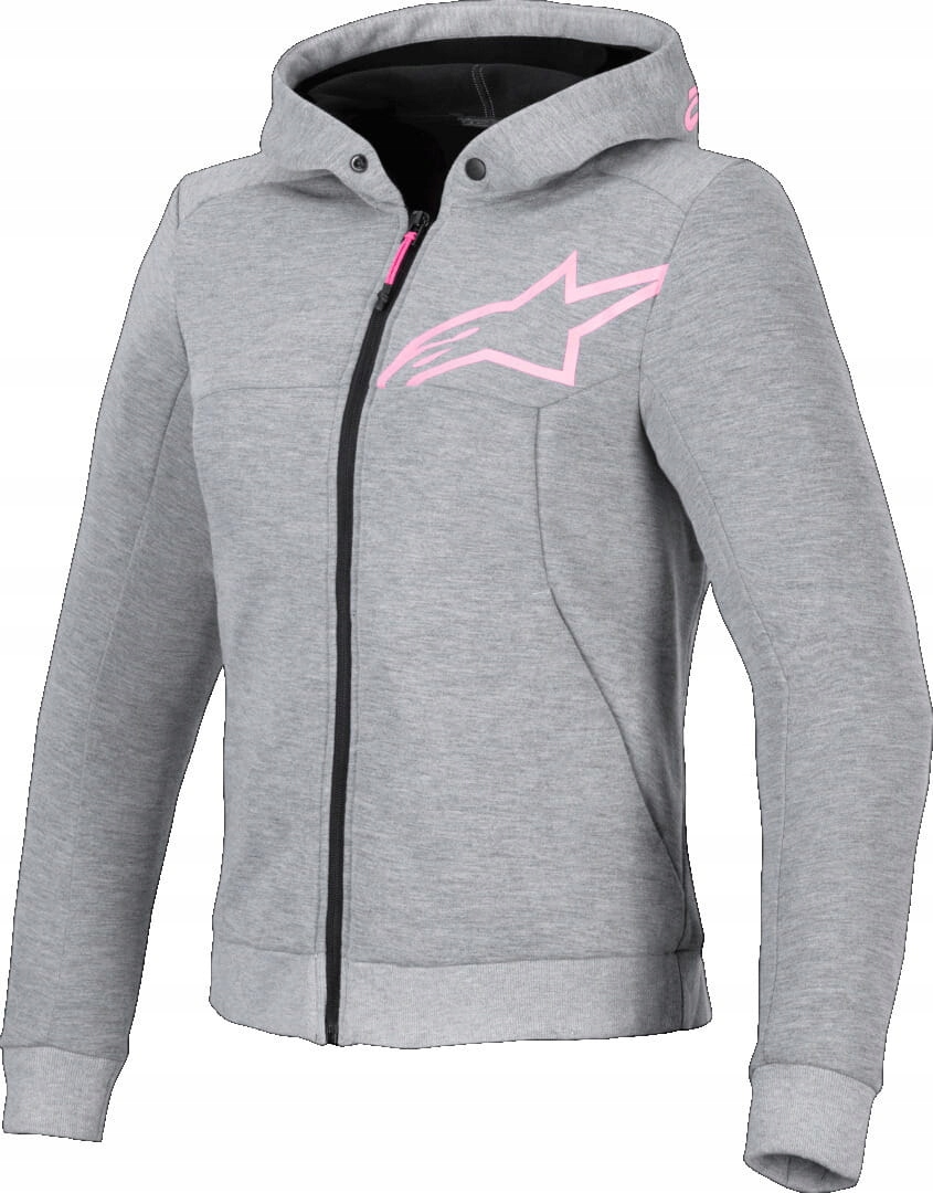 Dámska Mikina Alpinestars Stella Chrome V2 Grey/pink 2XL 4210225-9197-XXL