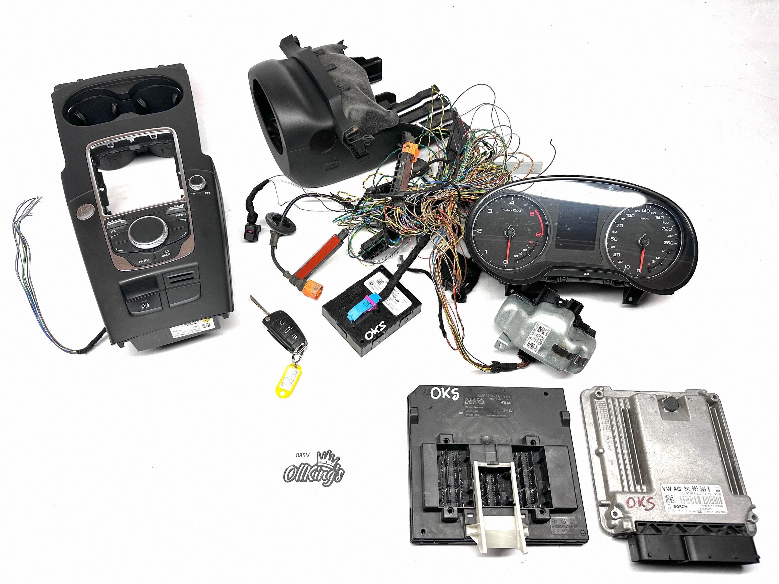 AUDI A3 8V 1.6TDI CLH montage démarrage + KEYLESS KESSY unité de commande électronique uce 8V1864261C