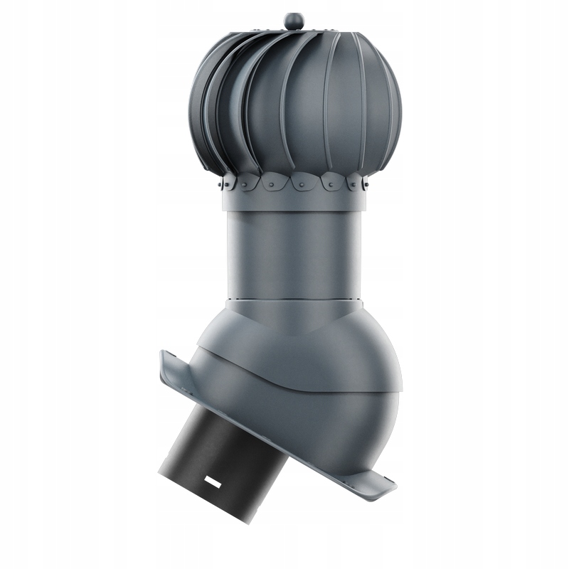 Kominek obrotowy Krono-Plast Rotoline z nasadą kulistą do blachodachówki, profil W 150 mm