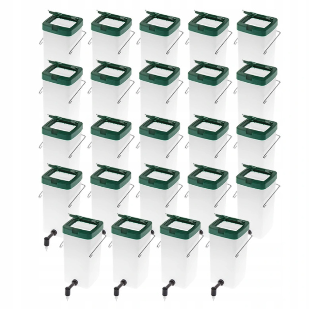 Levně Napáječka 1l pro králíky s zásobníkem 24ks