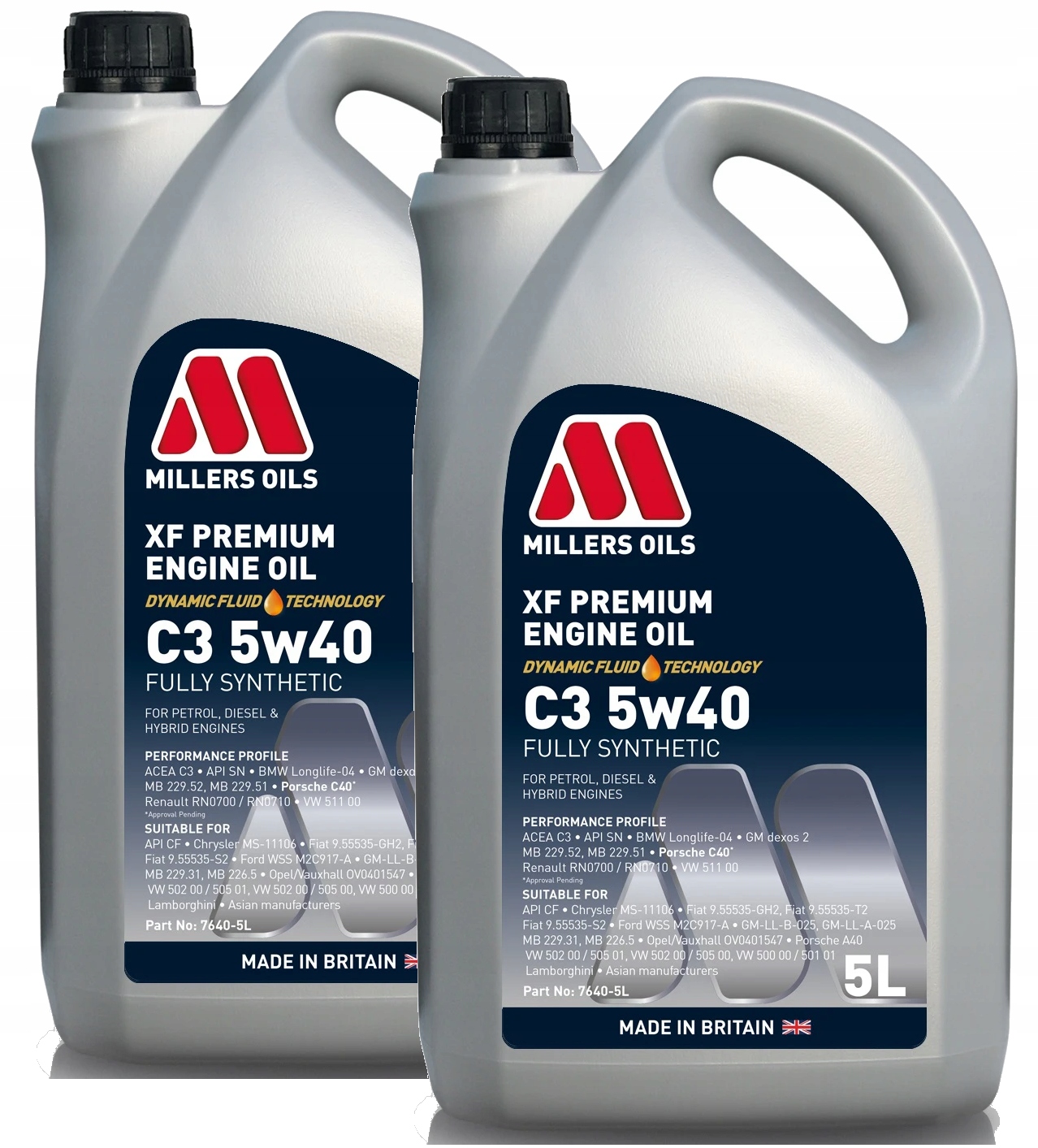 Olej silnikowy Millers Oils Xf Premium C3 5w40 10L