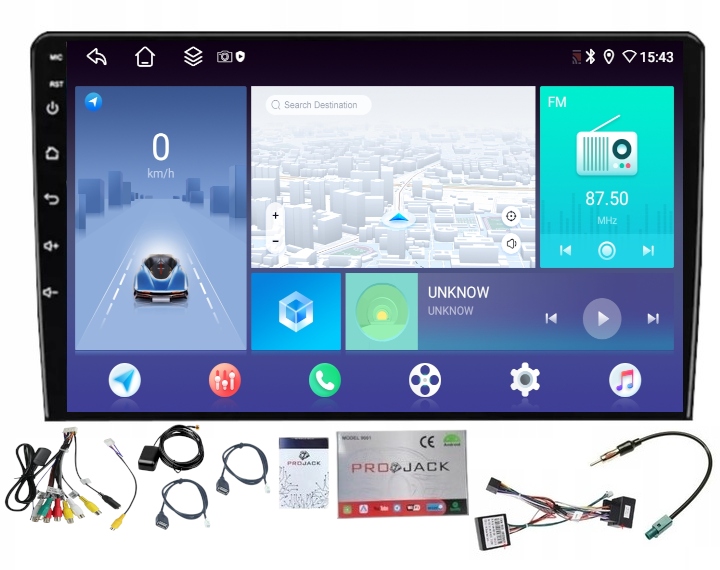 Rádio Navigace Android Carplay Citroen Berlingo 2008-2018 4GB 64GB Sim