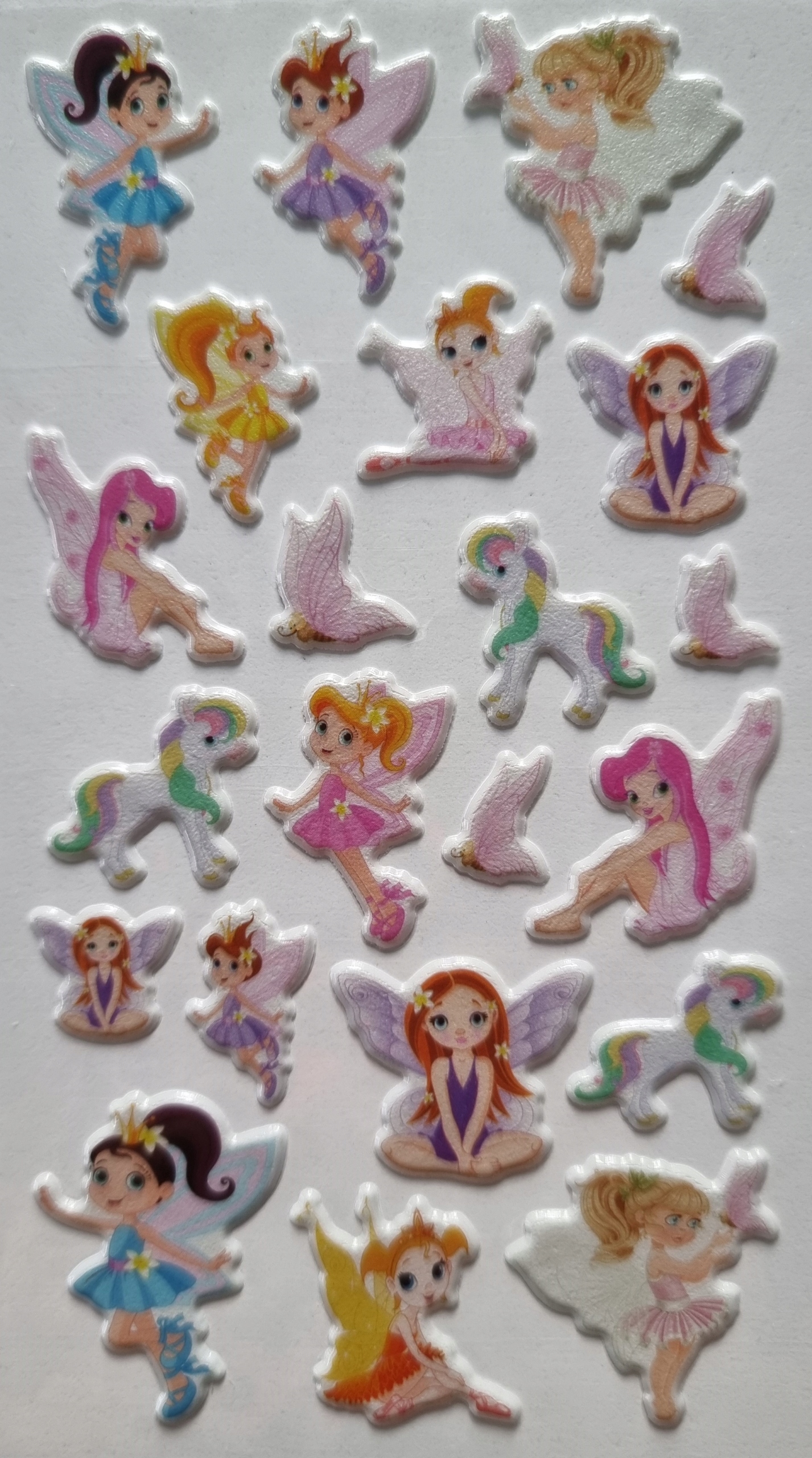 NAKLEJKI DLA DZIECI PUFFY 3D WRÓŻKI