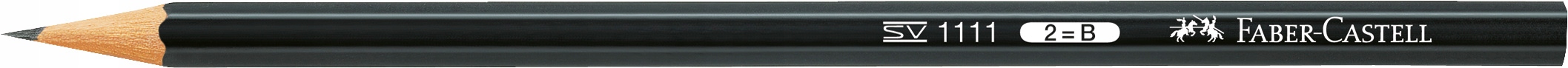 FABER-CASTELL Ołówek tradycyjny grafitowy 1111 2B szkolny biurowy bez gumki Kod producenta 111102