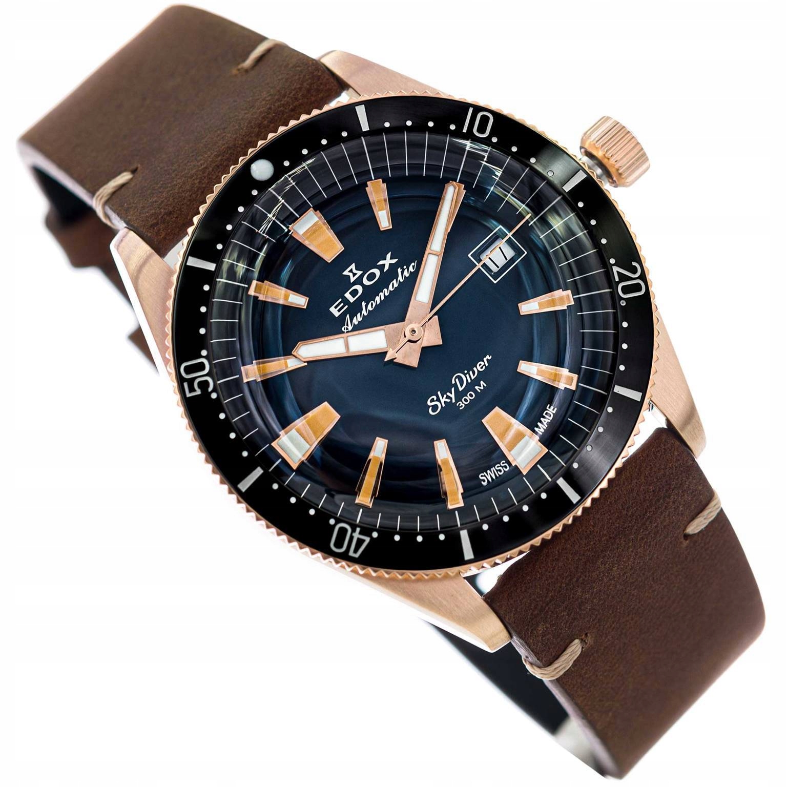 Pánské Hodinky Edox 80126 Brn Buidr Sky Diver 300M