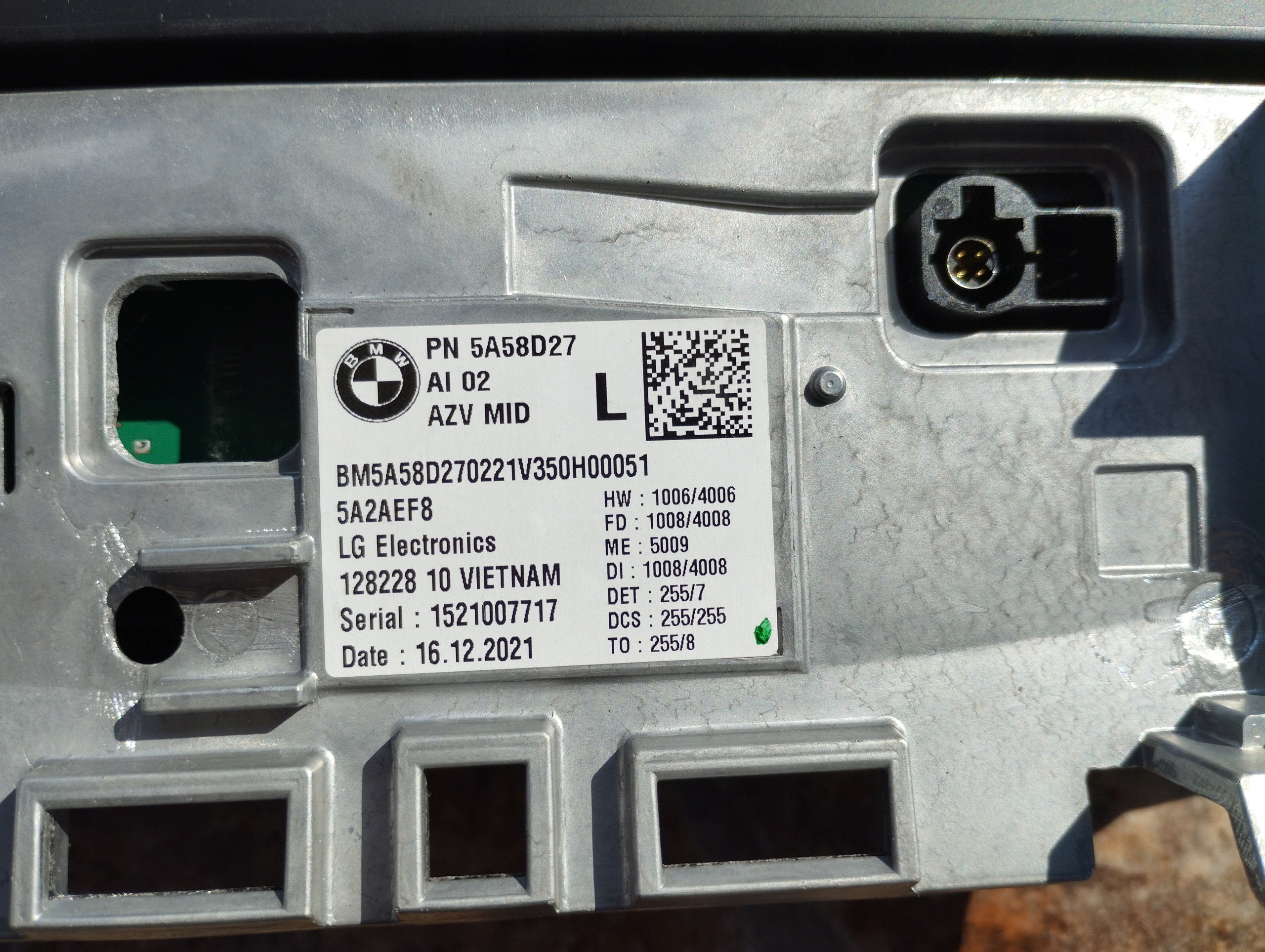 экран дисплей спидометр BMW X1 U11 X2 U10 5A58D27